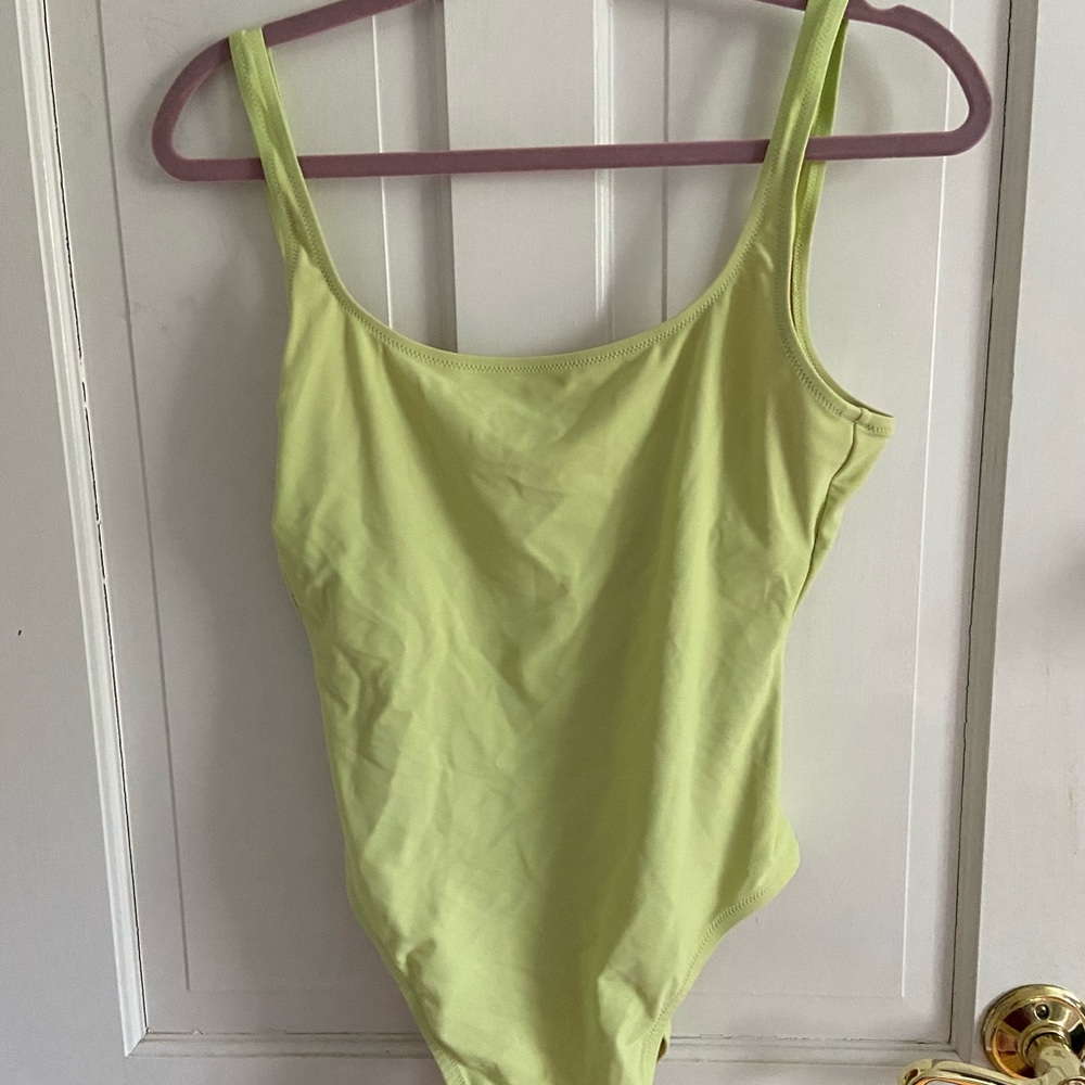 Lime green one pice